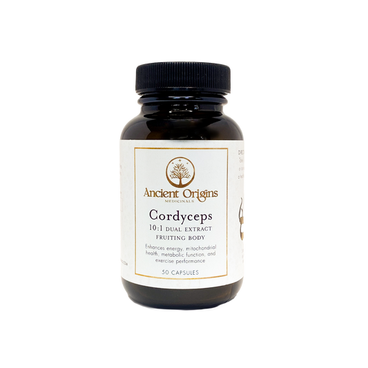 Cordyceps 10:1 Dual Extract Fruiting Body Capsules
